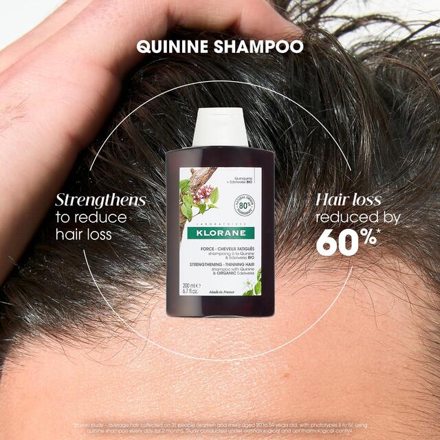 Klorane Shampoo with Quinine and Organic Edelweiss for Thinning Hair 200ml - McGrocer