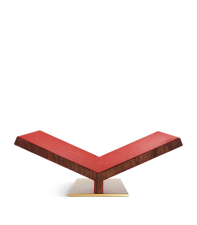 Harrods Assouline Walnut-Leather Classic Collector Bookstand- Buy online at McGrocer