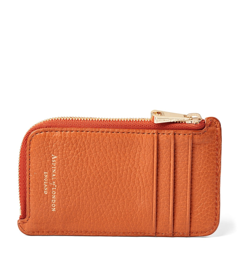 Aspinal of London small zipped leather purse, imported from the UK