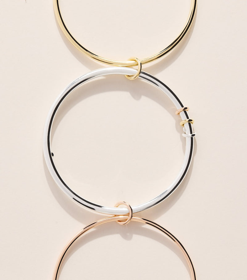 Spinelli Kilcollin layered gold and silver bangle, UK version