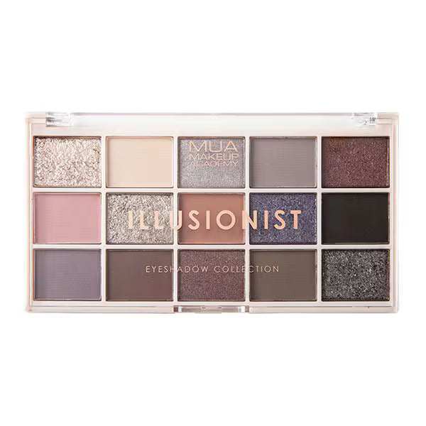 MUA Illusionist 15 shade eyeshadow palette (British brand)