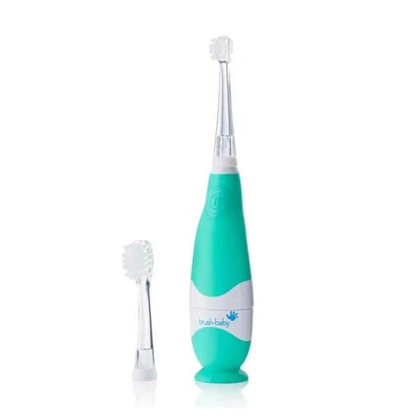 Brush Baby BabySonic Electric Toothbrush Teal 2 Brush Heads - British product