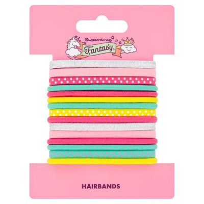 Superdrug Fantasy Pastel Elastic Hair Bands 15 Pack- Buy online at McGrocer