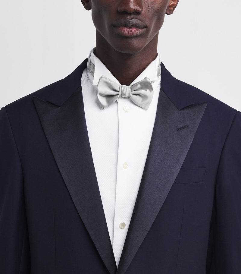 Emporio Armani Italian silk bow tie for men, UK version