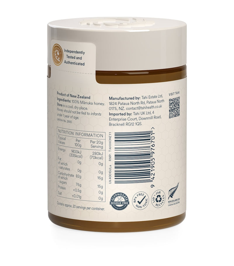 Tahi Honey Manuka Honey UMF 10+ MGO 263+ 400g (British brand)