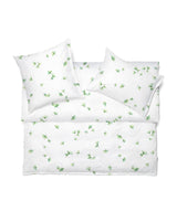 Harrods Cotton Satin Super King Duvet Cover with Hand-Painted Gingko Design, 260cm x 220cm- Buy online at McGrocer