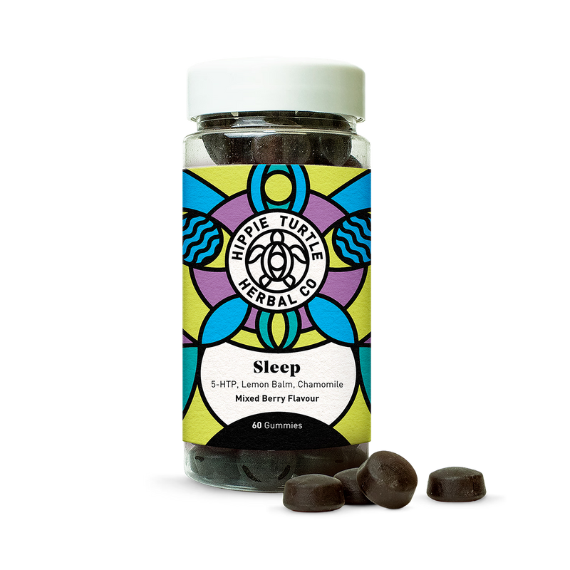 Hippie Turtle Herbal Co Sleep Gummies 60 gummies, imported from the UK