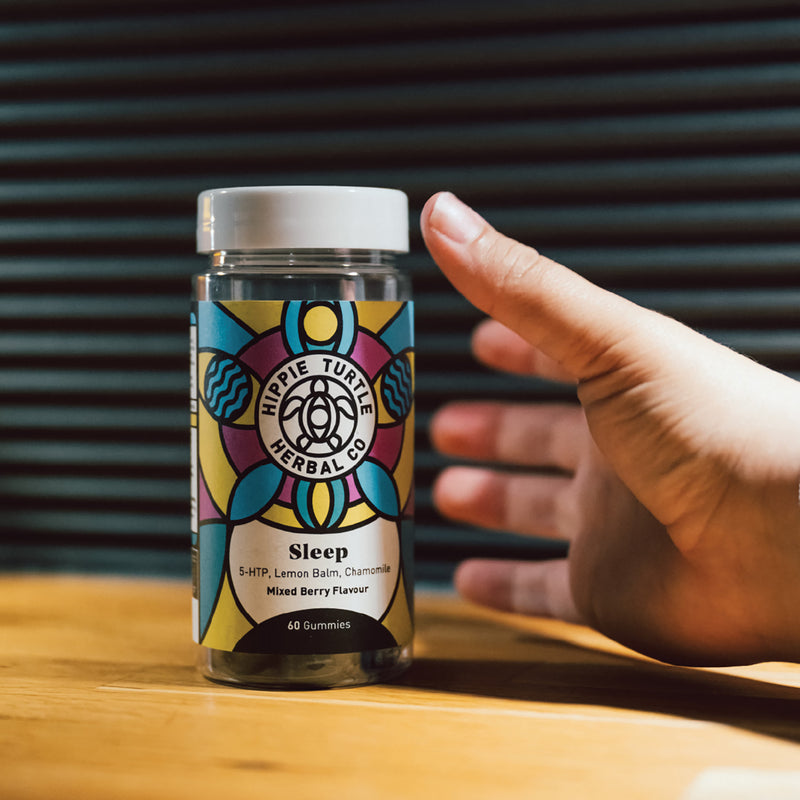 Hippie Turtle Herbal Co Sleep Gummies 60 gummies, imported from the UK