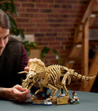 Lego Jurassic World Triceratops fossil model, UK version