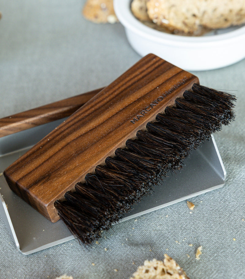 Marcato Briciola brush and crumb catch table dustpan, imported from the UK