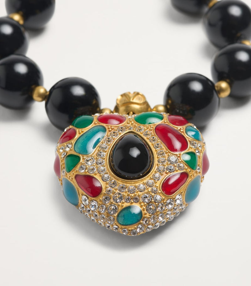 Valentino Garavani Coeur Royal bracelet crystal heart charm (British brand)