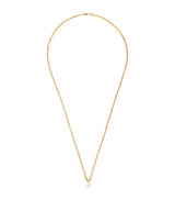Harrods Anita Ko Yellow Gold and Pear Diamond Chain Necklace- Buy online at McGrocer