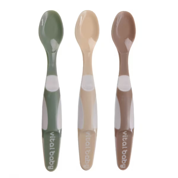 Vital Baby Nourish Start Weaning Spoons 3pk (British brand)
