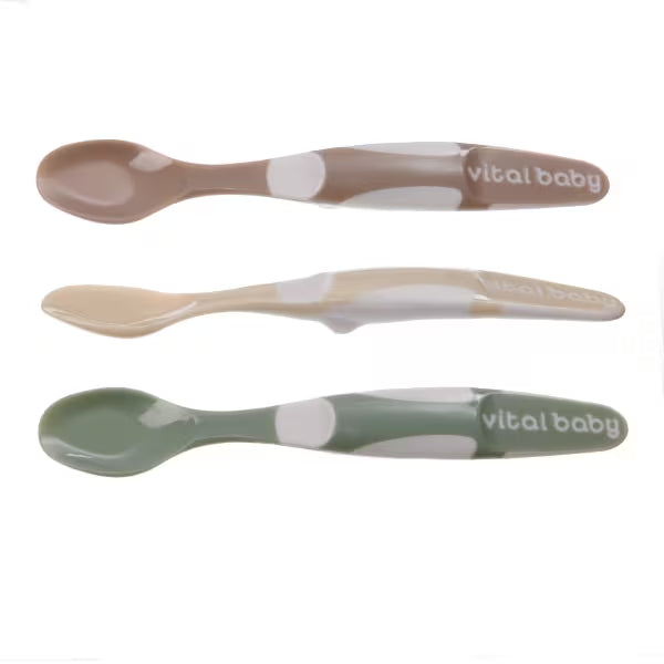 Vital Baby Nourish Start Weaning Spoons 3pk (British brand)