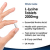 New Leaf Products L-Lysine 120 tablets supplement, UK version