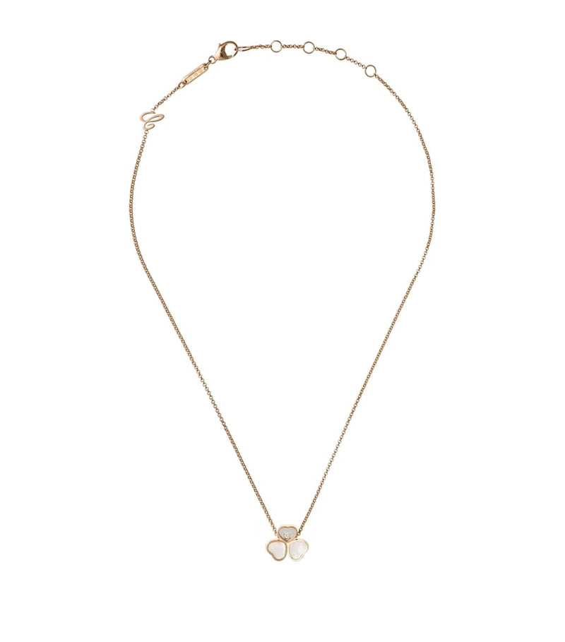 Chopard Happy Hearts mother-of-pearl necklace 18K rose gold - British product