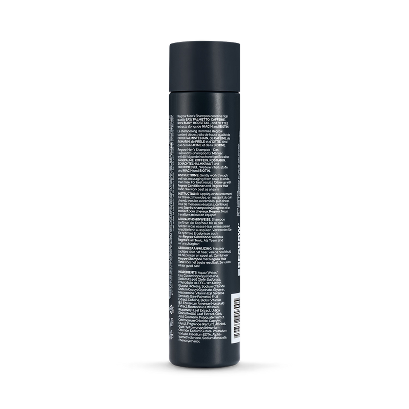 Regrow Men's Shampoo 300ml, imported from the UK