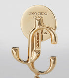 Jimmy Choo pearl earrings with resin pearl and JC monogram, UK version