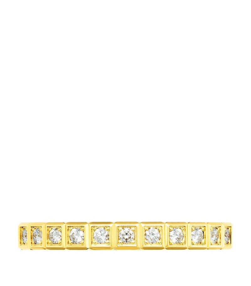 Chopard yellow gold diamond ice cube ring - British product