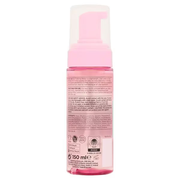 Solait Foaming Water Dark Self Tan 150ml (British brand)