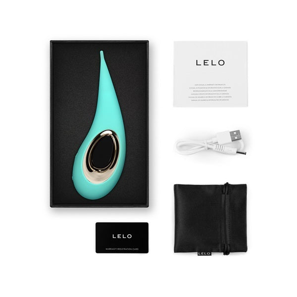 LELO DOT clitoral vibrator aqua, imported from the UK