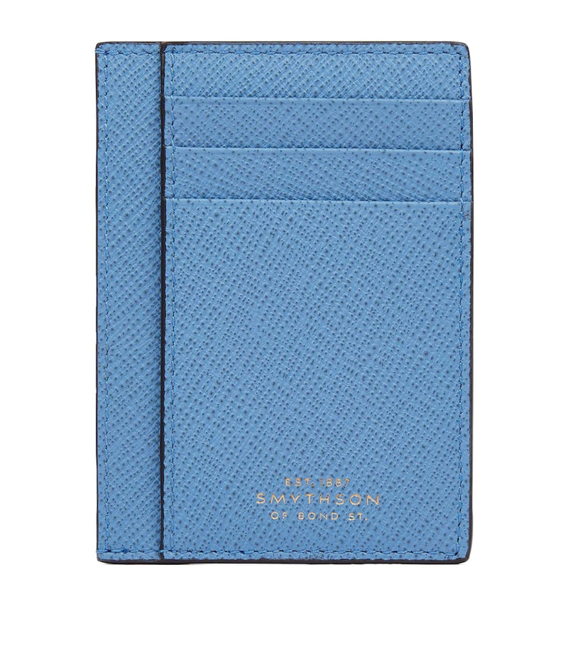 Smythson Panama Compact Card Holder cross-grain leather (British brand)