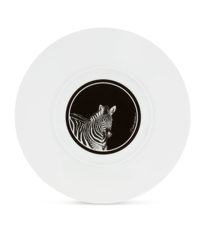 Dolce&Gabbana Casa porcelain zebra charger plate 31cm - British product