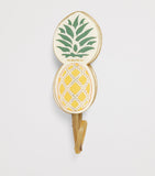 Pubumésu large pineapple fan with oxen horn handle, imported from the UK