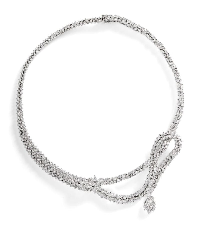 Yeprem Y-Couture white gold diamond choker, imported from the UK