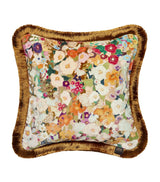 Harrods House Of Hackney Velvet Hollyhocks Cushion 45cm x 45cm- Buy online at McGrocer