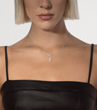 Messika Move Uno white gold necklace with 0.13ct diamonds - British product