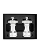 Cole & Mason Silver-Plated Hoxton salt and pepper mills - British product