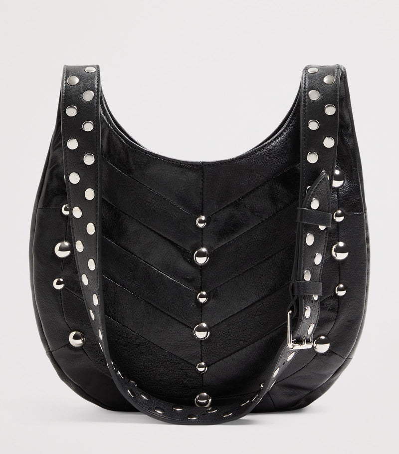 Valentino Garavani small leather Hoboho shoulder bag, imported from the UK