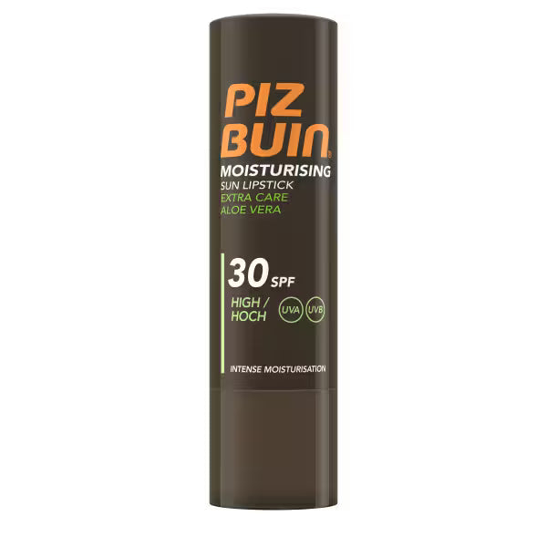 Piz Buin Moisturising Lipstick Aloe Vera SPF30 4.9g, imported from the UK