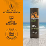 Piz Buin Moisturising Lipstick Aloe Vera SPF30 4.9g, imported from the UK