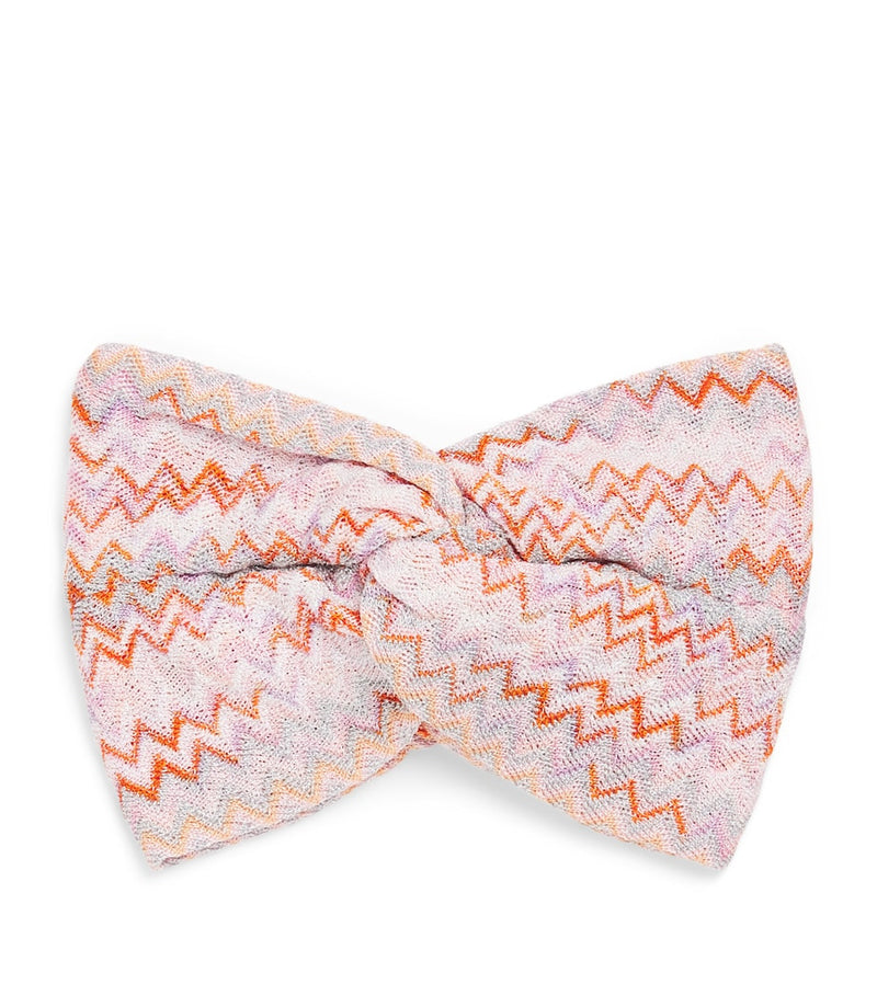 Missoni knot-front zigzag headband, imported from the UK