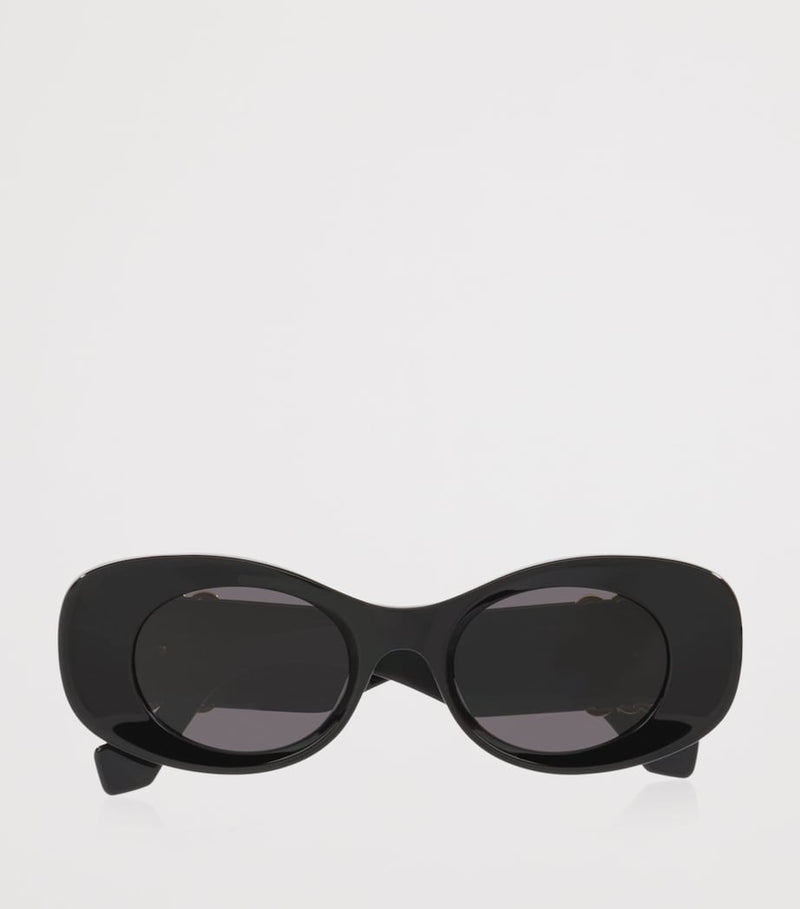 Loewe oval bevelled acetate sunglasses with Anagram, UK version