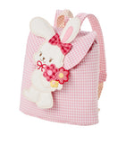 Miki House Chieco Saku cotton-blend backpack gingham - British product