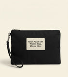 Prada Re-Nylon and Saffiano Leather wristlet pouch 18x28cm (British brand)