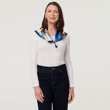 Izabel London floral satin square scarf - British product