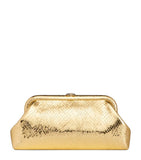 Jimmy Choo snake-embossed leather clutch bag, imported from the UK