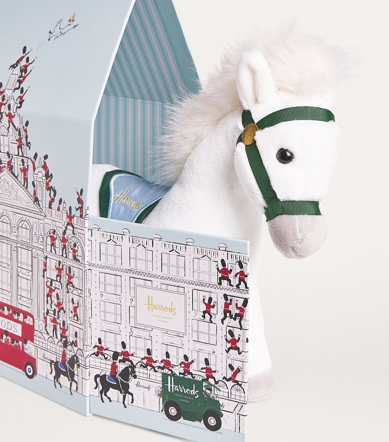 Harrods pony soft toy 28cm (British brand)