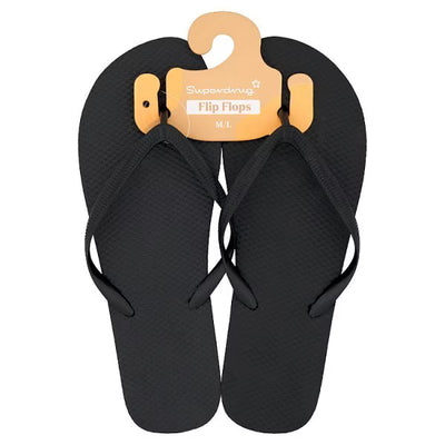 Superdrug Schwarze Flip Flops Größe M/L