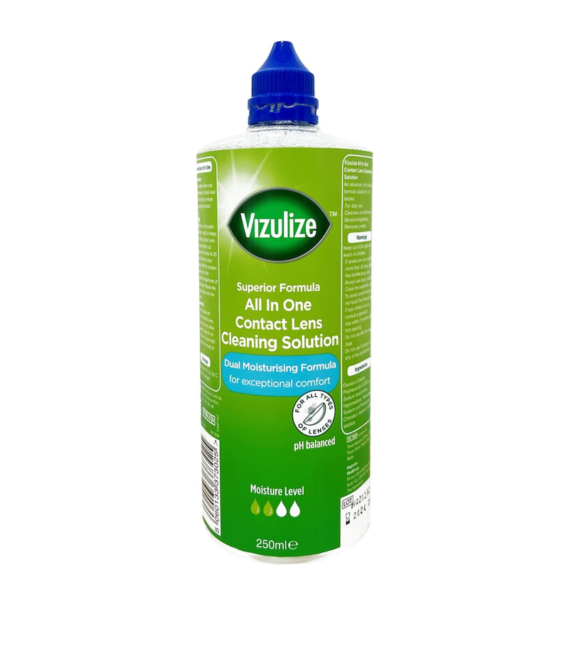 Vizulize all in one contact lens solution 250ml - British product