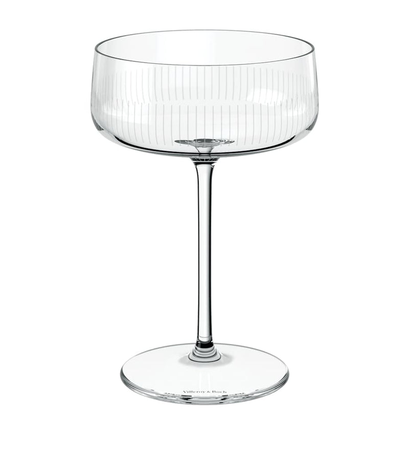 Villeroy & Boch Afina crystal champagne coupes set of 4 - British product