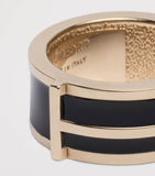 TOM FORD enamel ring with T motif, 2.5cm, UK version