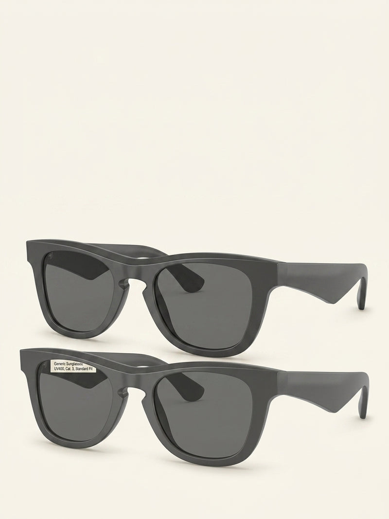 Burberry D-Frame sunglasses dark Havana grey lenses (British brand)
