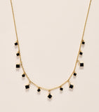Suzanne Kalan Bold Cascade necklace black sapphire diamond 18k gold - British product