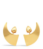 Alaïa Small Edge Earrings gold-tone brass, imported from the UK
