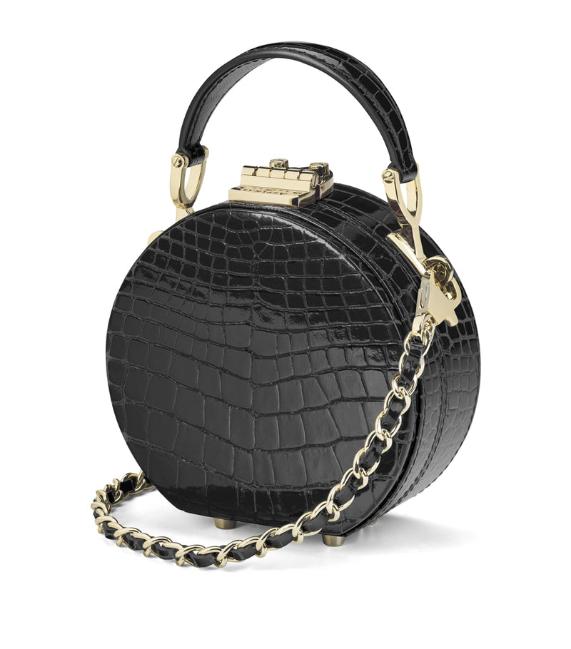 Aspinal of London micro hat box bag, UK version